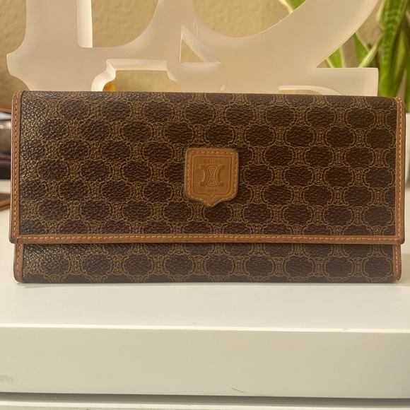 Celine Handbags - CELINE VINTAGE BIFOLD MACADAM WALLET